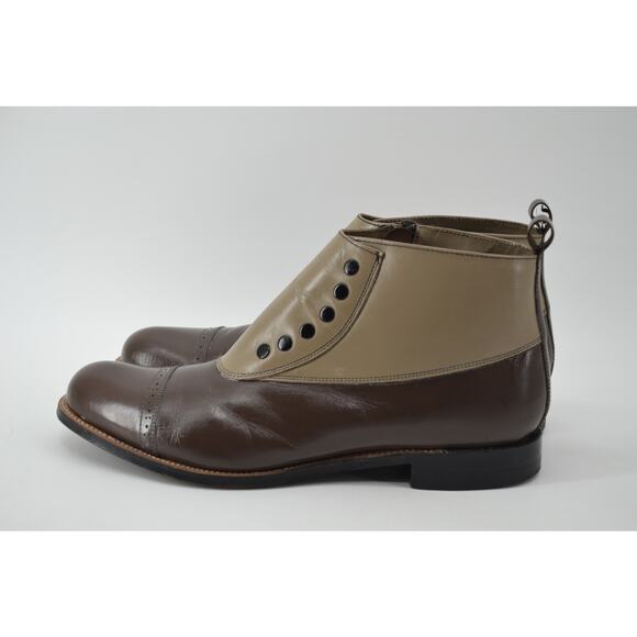 Stacy Adams Mens Size 11 Madison Cap Toe Boots Gatsby Zip - Picture 13 of 13